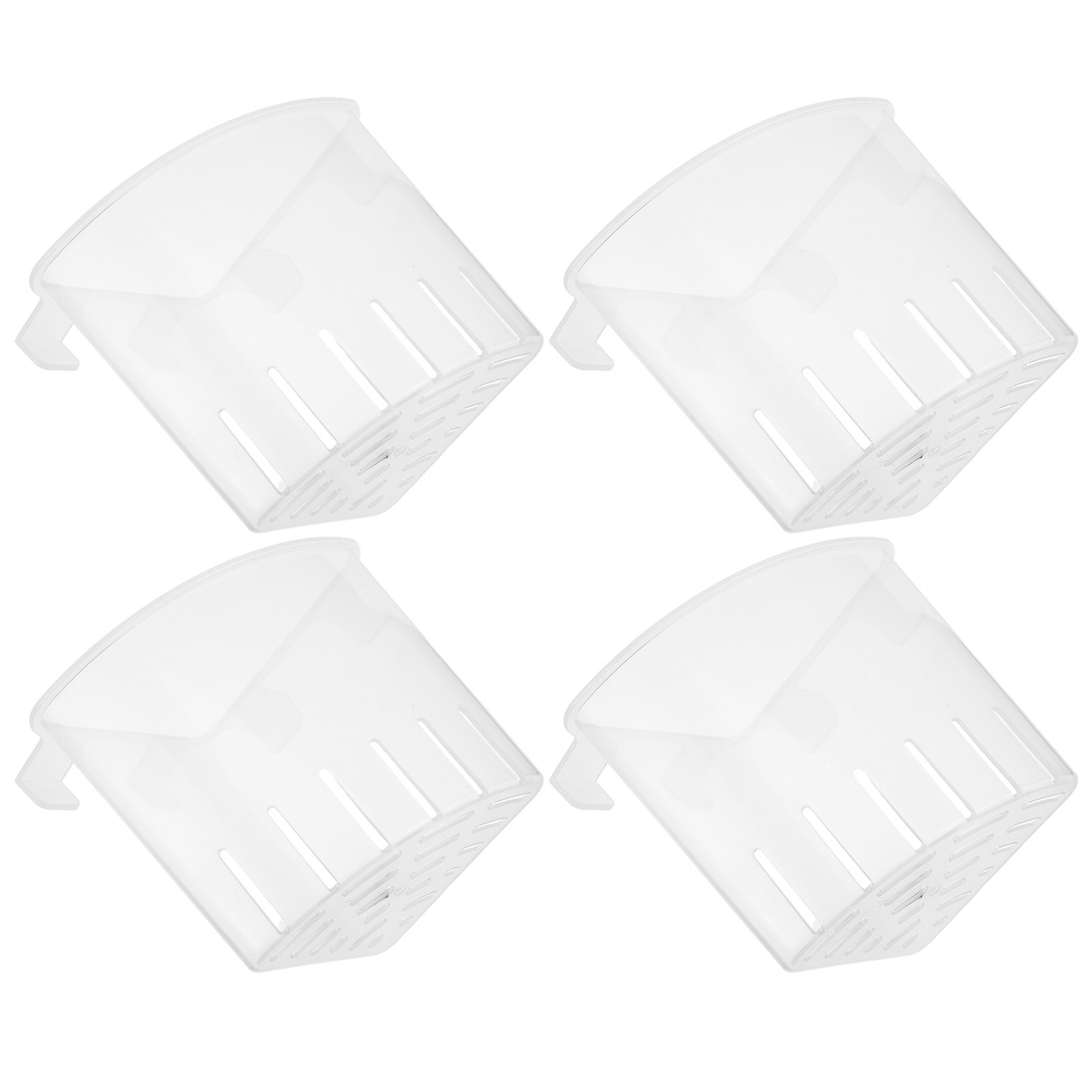 Aquarium Fish Pot - 4 Stück Aquarium-Hänge-Eckpflanzenhalter aus Kunststoff, passend