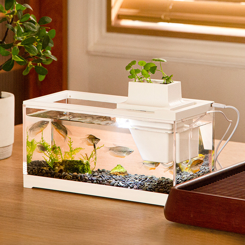 Aquarium Fish Goldfish - Aquarium-Komplettsets mit Wasserpumpe, Heizmatte, Beleuchtung, hoher