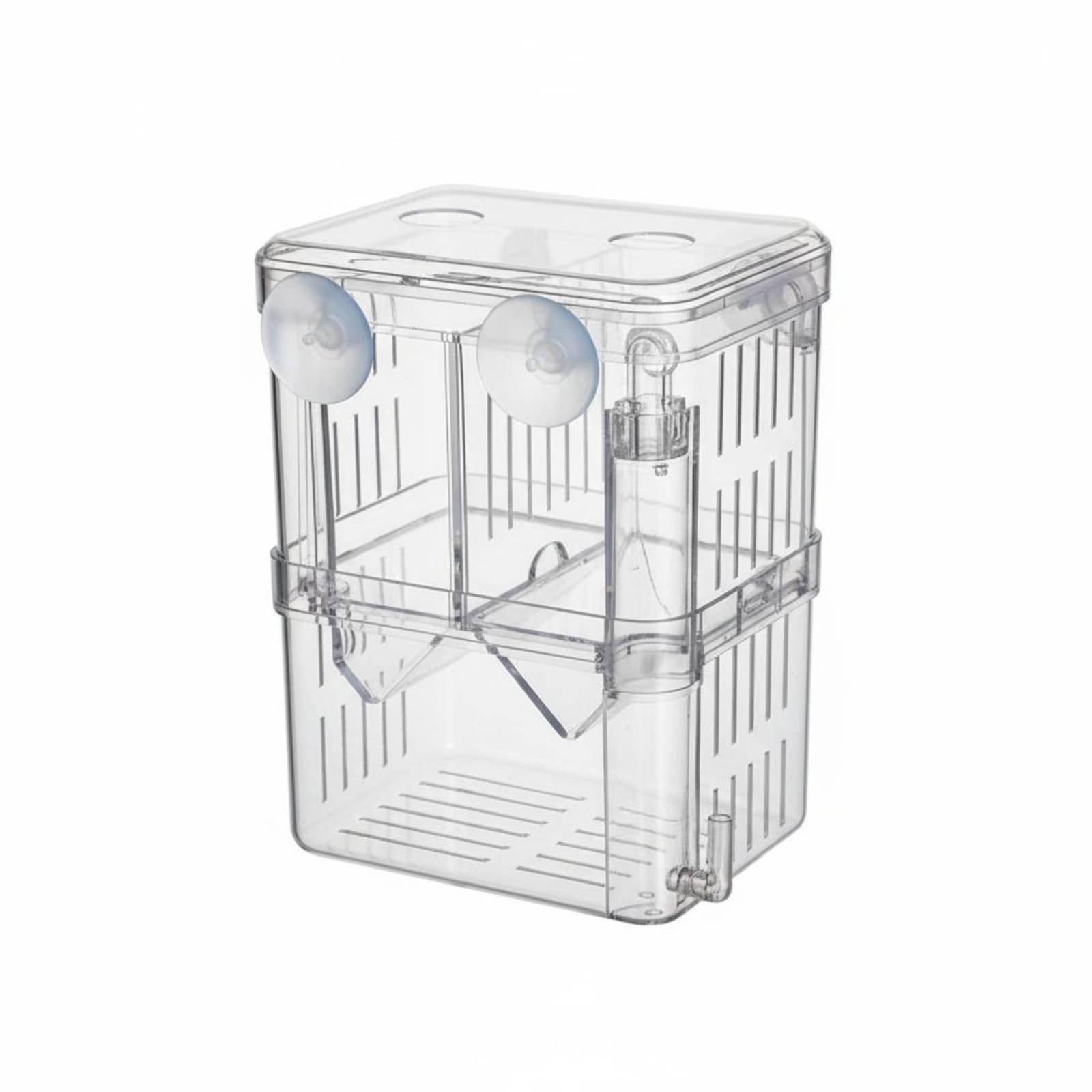 Aquarium Fish Usa - Doppelschichtiger Aquarium-Zuchtbehälter, transparenter Brüterei-Box für Fischzuchtbedarf