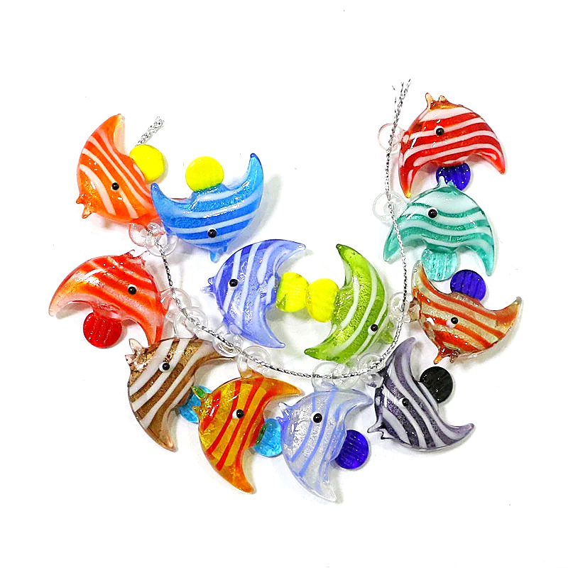 Aquarium Fish Items - 2-teiliges süßes Seefisch-Charme-Anhänger Miniatur-Fisch verzierungen aus