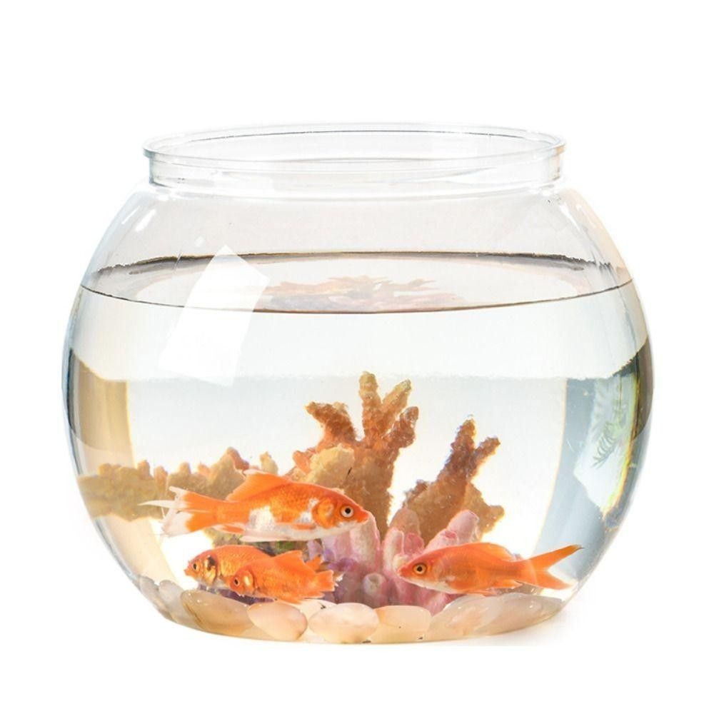 Aquarium Fish Goldfish - Tragbares Transparentes Fischbecken Rundes Unzerbrechliches Aquarium