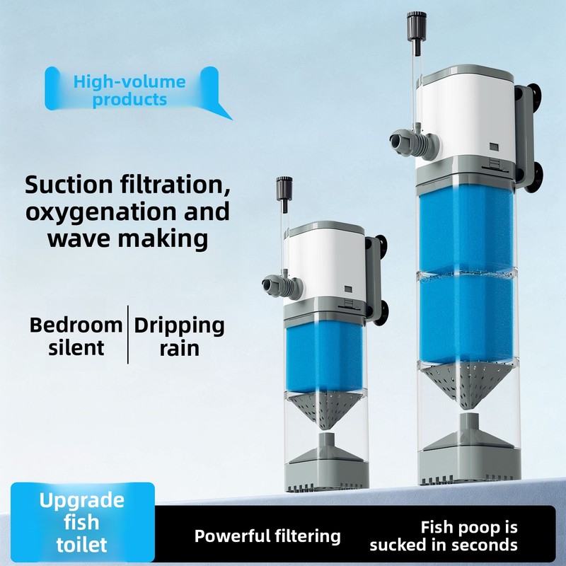 Aquarium Fish Goldfish - Eingebauter Aquariumfilter – 5-in-1 Fischbeckenfilter mit