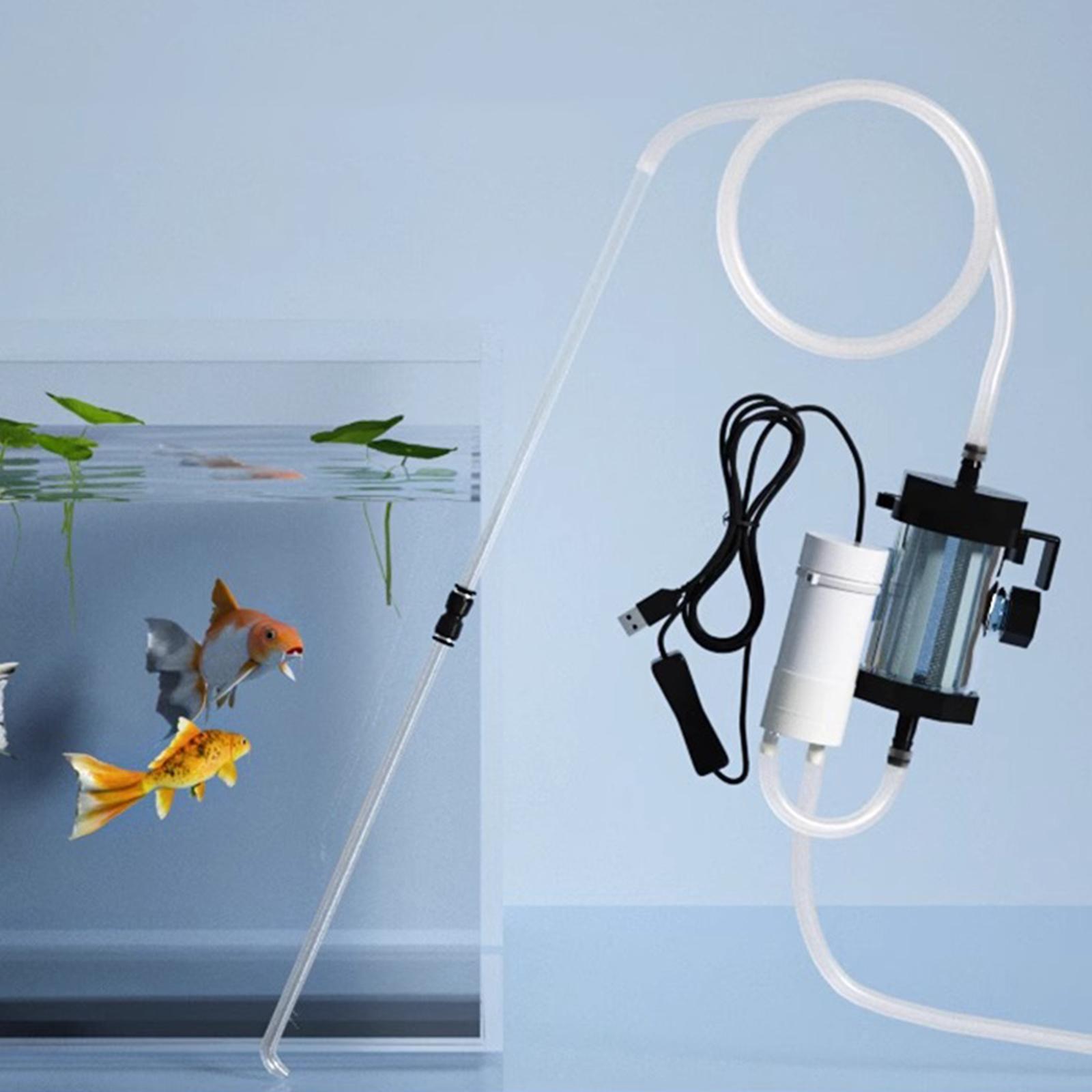 Aquarium Fish Electric - Elektrisches Aquarium-Reinigungsset für Zuhause, Effiziente Vakuumpumpe