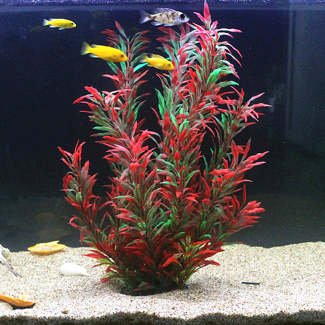Aquarium Fish Land - 50CM Künstliche Aquarium Seltene Pflanzen Aquarium