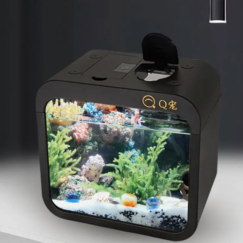 Aquarium Fish Goldfish - Desktop Transparent Acryl Aquarium Kunststoff Kleine