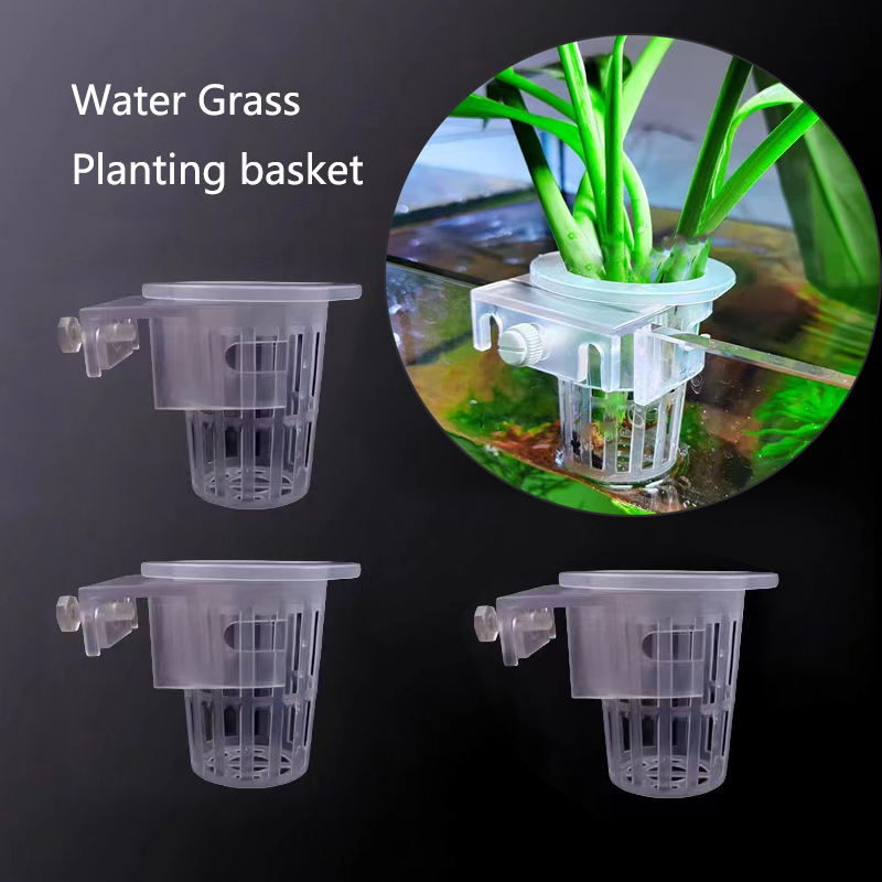 Aquarium Fish Pot - Aquarium Pflanzen Korb Hydrokultur Unterstützung Hangable
