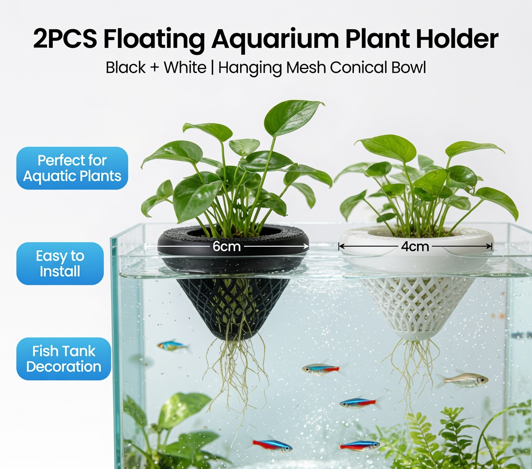 2 Stück Schwimmende Aquarien-P – Aquarium Fish Pot Bewertung und Preis