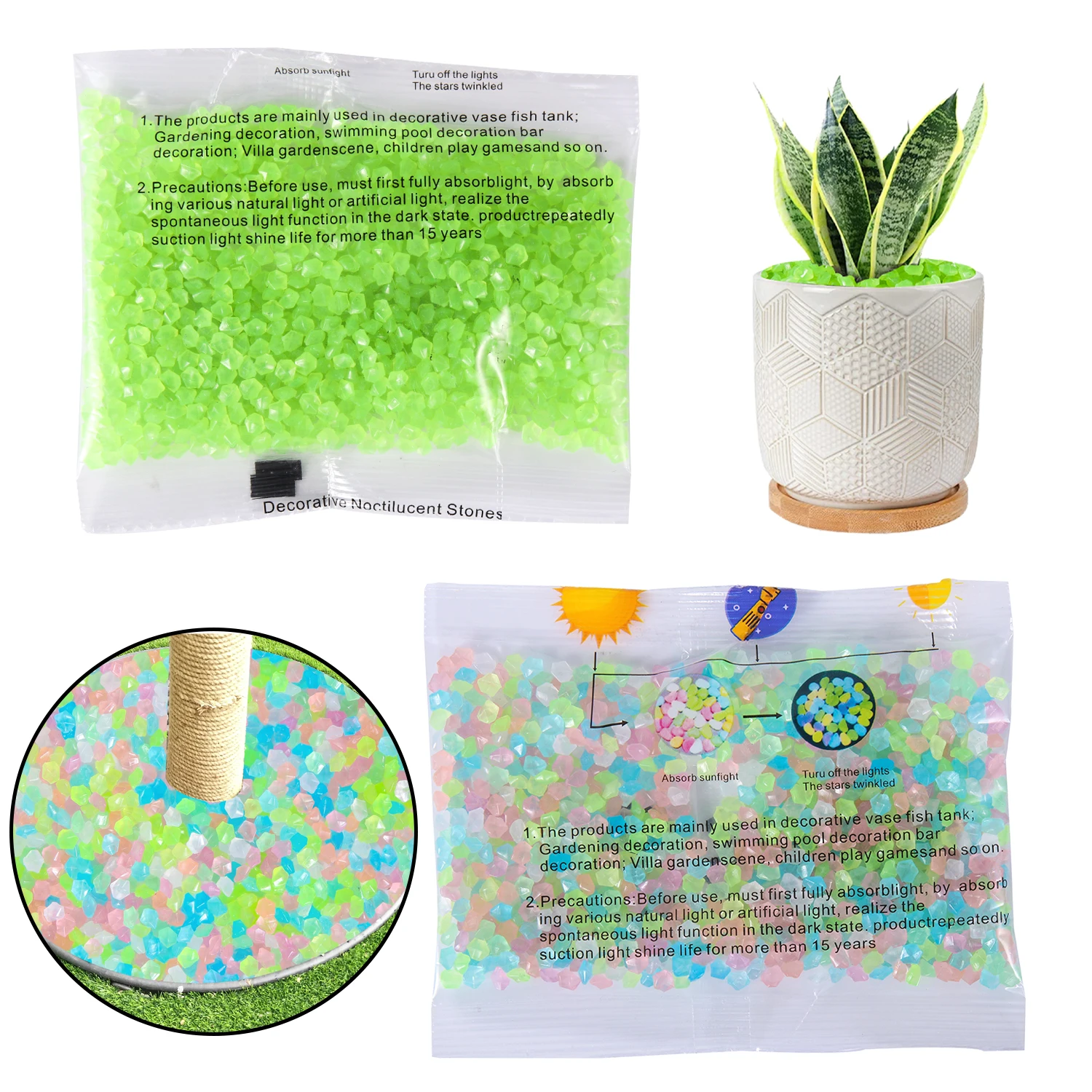 50g/Beutel Deko-Leuchtsand 3-5 – Aquarium Fish Glow In The Dark Bewertung und Preis