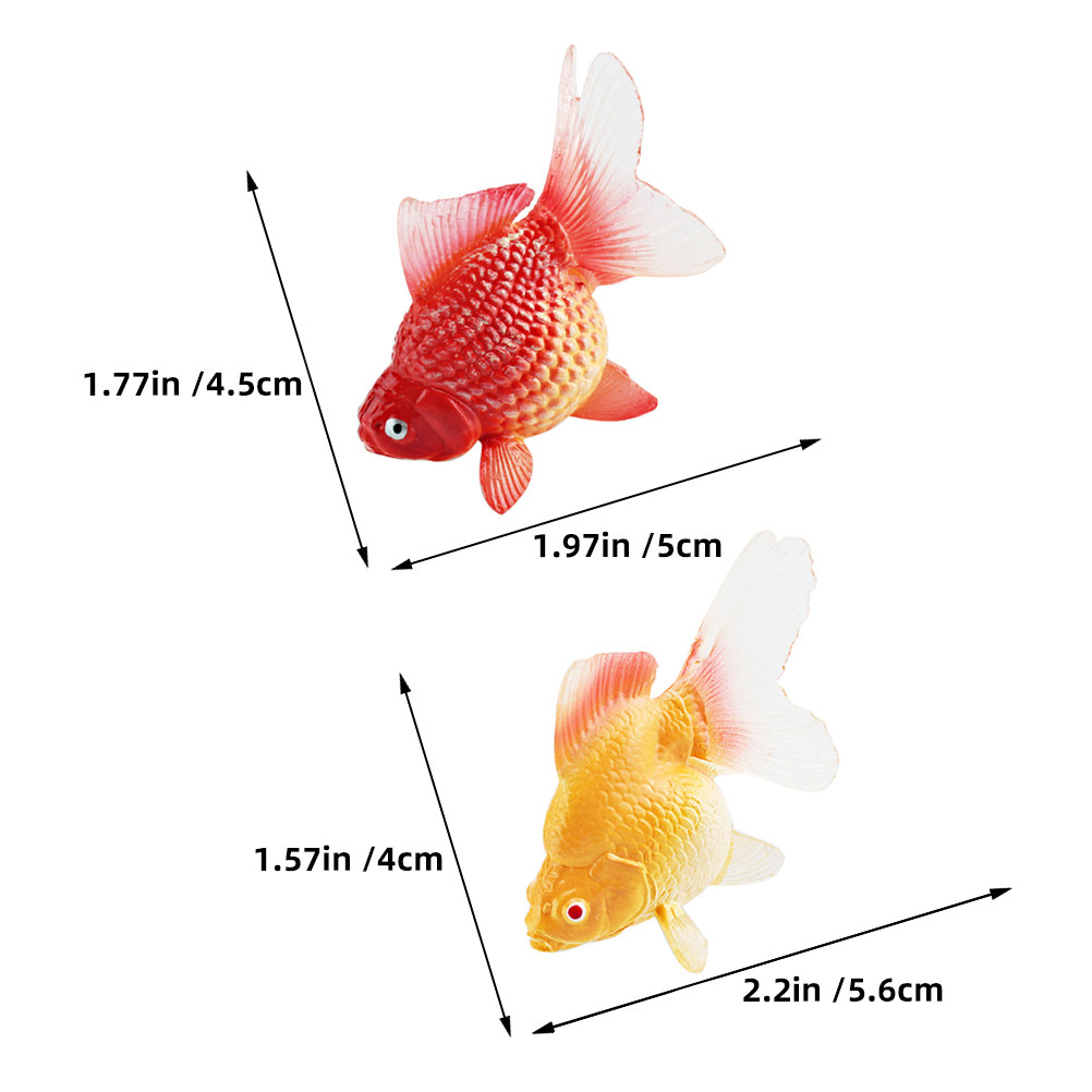 3 Stück realistische Miniatur- – Aquarium Fish Goldfish Bewertung und Preis