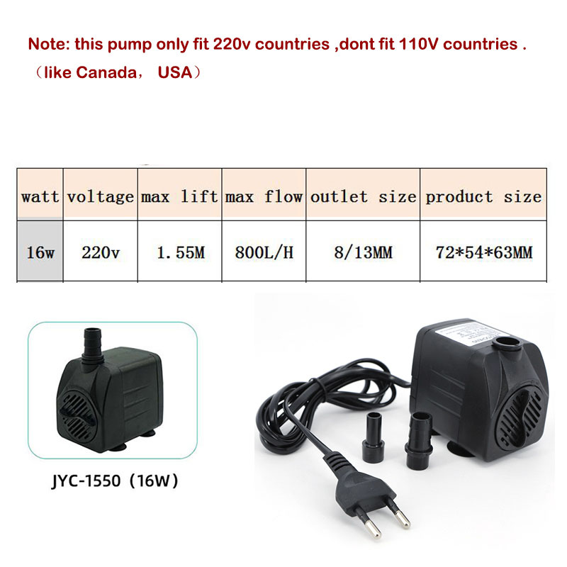 AC 220V 16W 25W Tauchpumpe für – Aquarium Fish And Supplies Bewertung und Preis