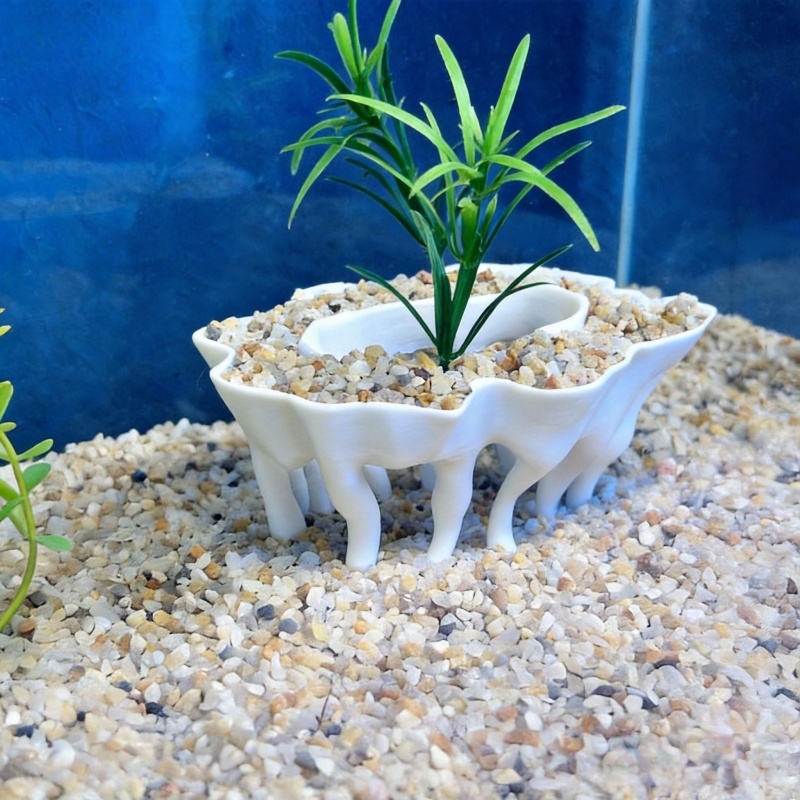3D-gedruckte Aquarienpflanzen  – Aquarium Fish Pot Bewertung und Preis